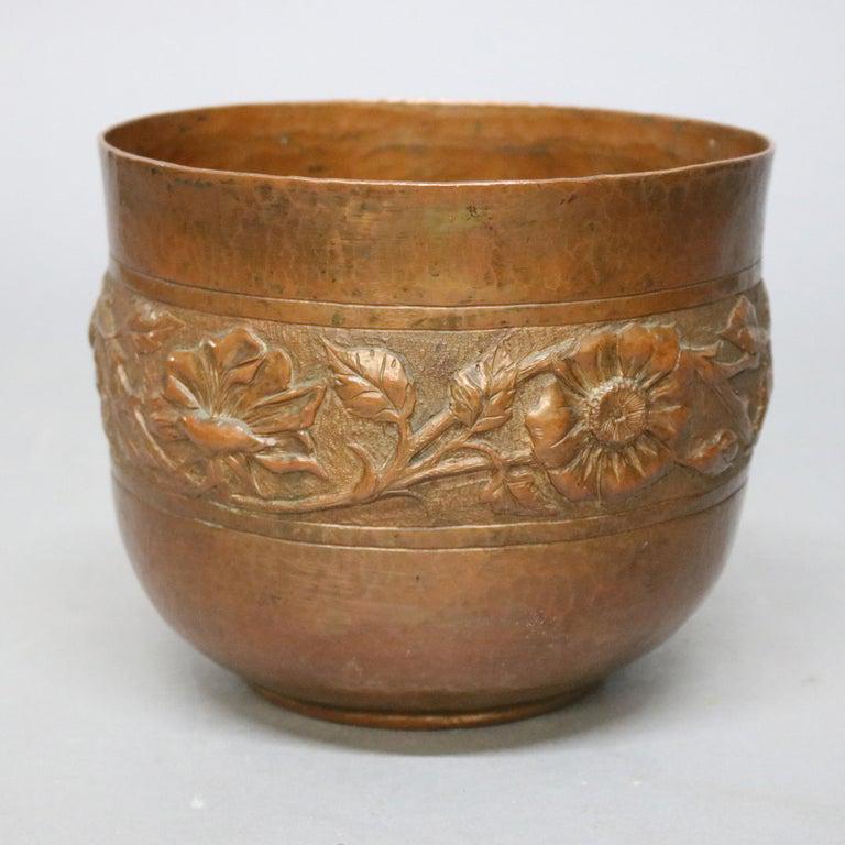 A&C Roycroft School Hammered Copper Jardiniere, c1900 (1 of 10)