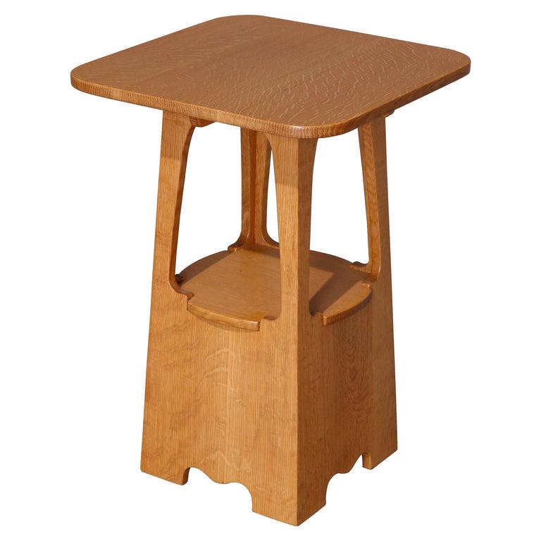 Arts & Crafts Limbert #240 Style Mission Cutout Stand (1 of 7)