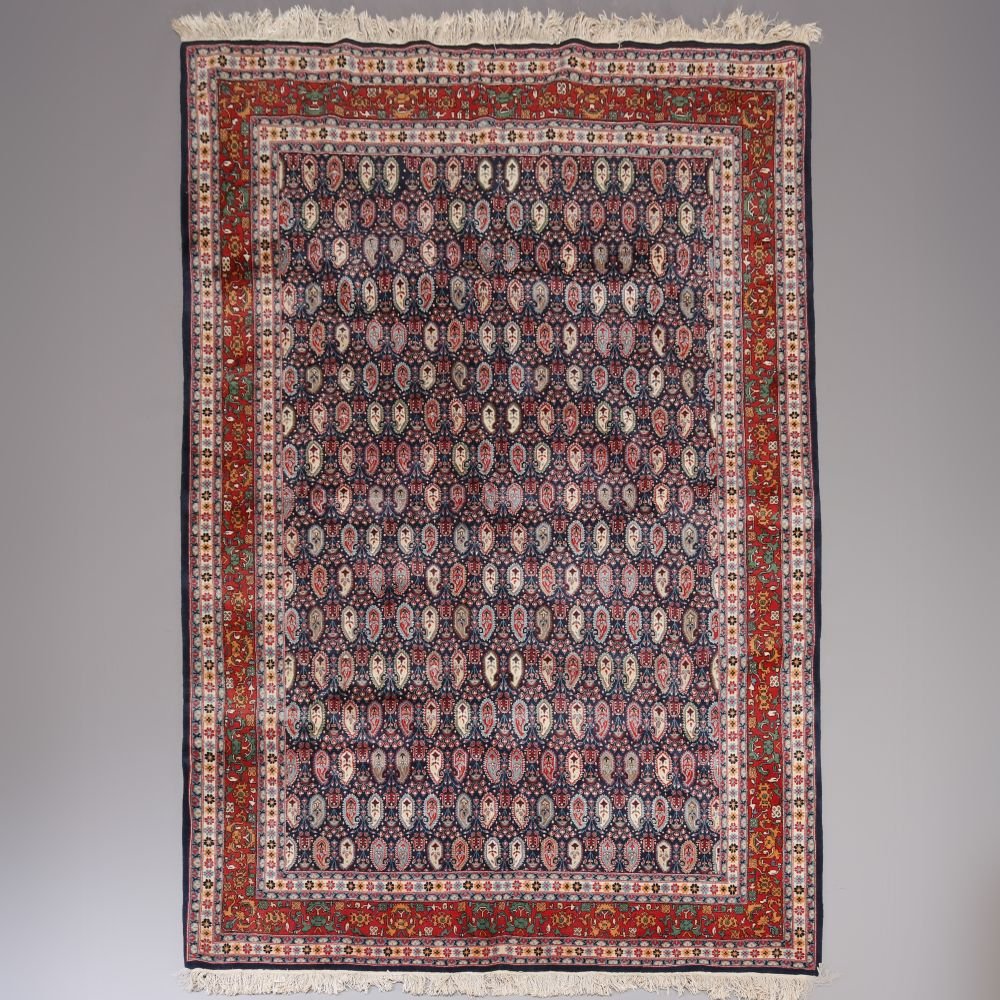 Senneh All Over Boteh Persian Oriental Rug (1 of 8)