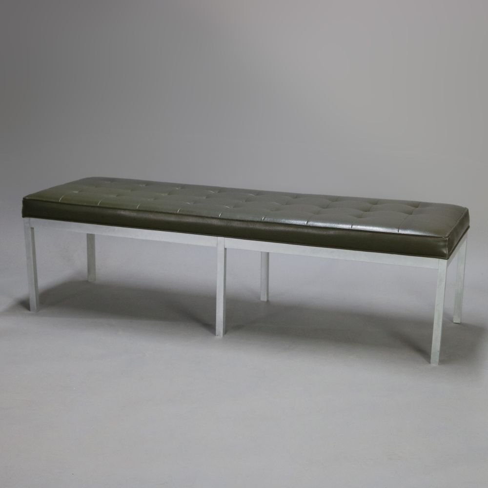 Mid-Century Modern Knoll School Aluminum & Leatherette (1 of 9)