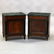 Pair of Antique French Empire Mahogany and Marble Side