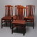 Arts & Crafts Mission Oak Stickley Style Chairs c1910
