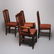 Arts & Crafts Mission Oak Stickley Style Chairs c1910 - 3