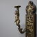 Figural Cherub Bronze & Mahogany Wall Sconces - 8