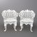 Antique Figural Cast Iron Victorian Garden Chairs