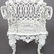 Antique Figural Cast Iron Victorian Garden Chairs - 4