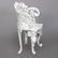 Antique Figural Cast Iron Victorian Garden Chairs - 7