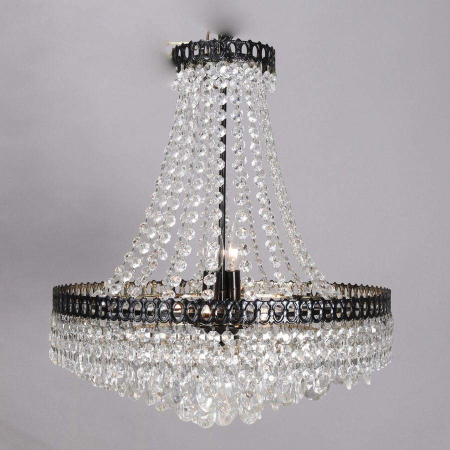 Vintage French Wedding Cake Crystal Chandelier, 20th C (1 of 2)