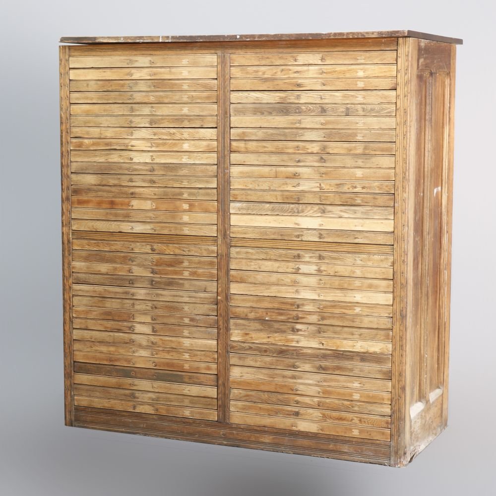 Early Antique Oak 60- Drawer Type-Setting Print Cabinet (1 of 7)