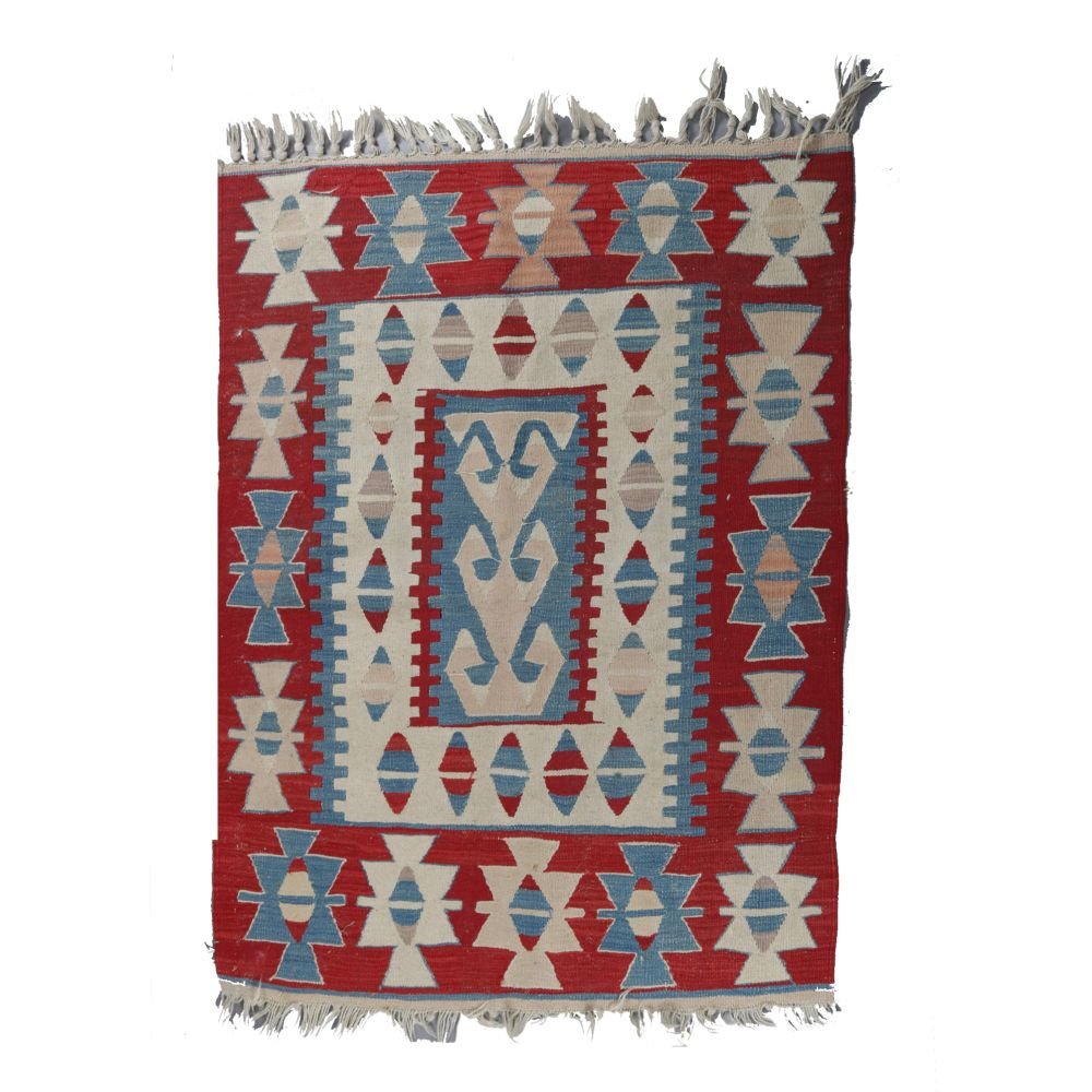 Vintage Navajo Style Kilim Tribal Area Rug, c1940 (1 of 4)