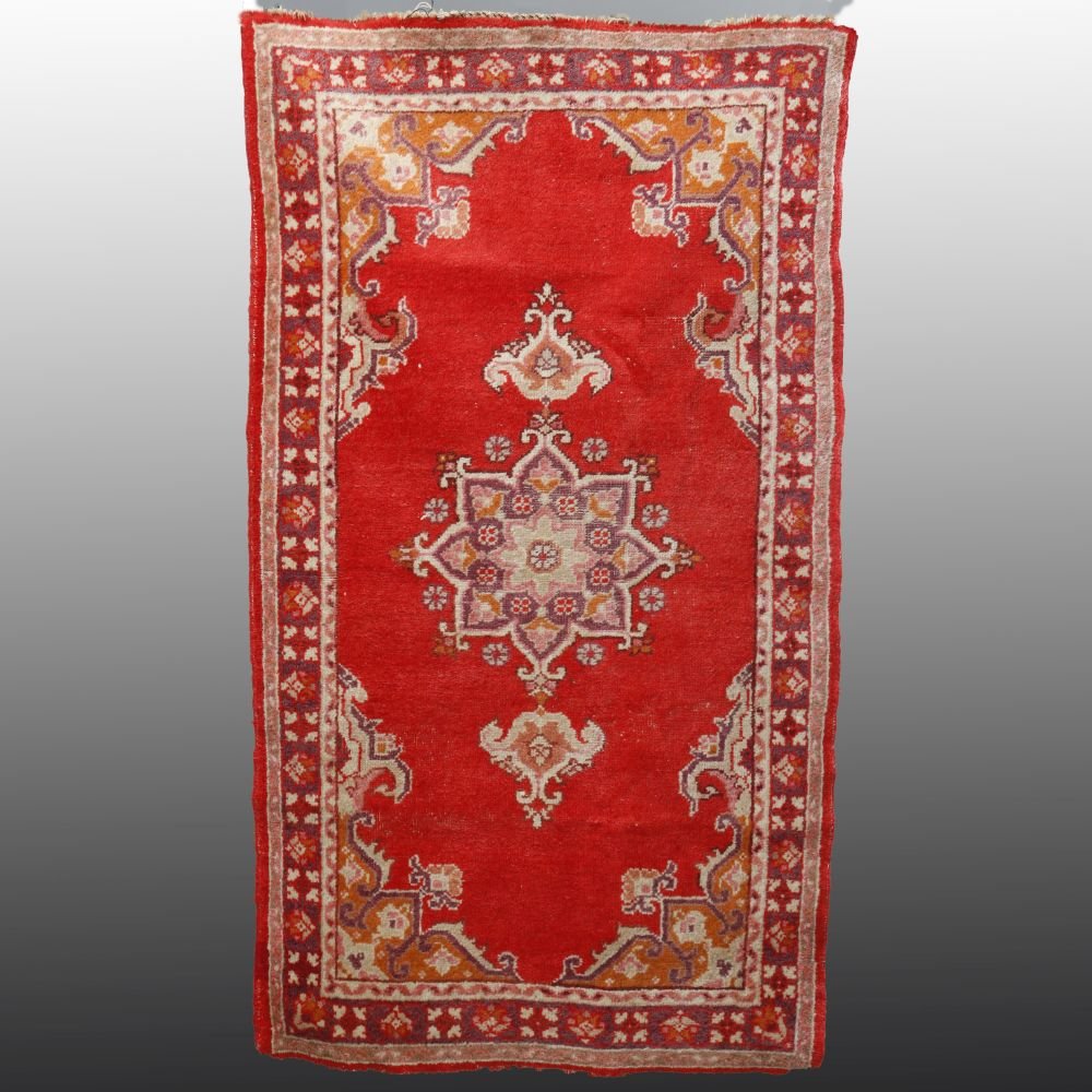 Antique Turkish Oushak Oriental Rug, c1920 (1 of 7)