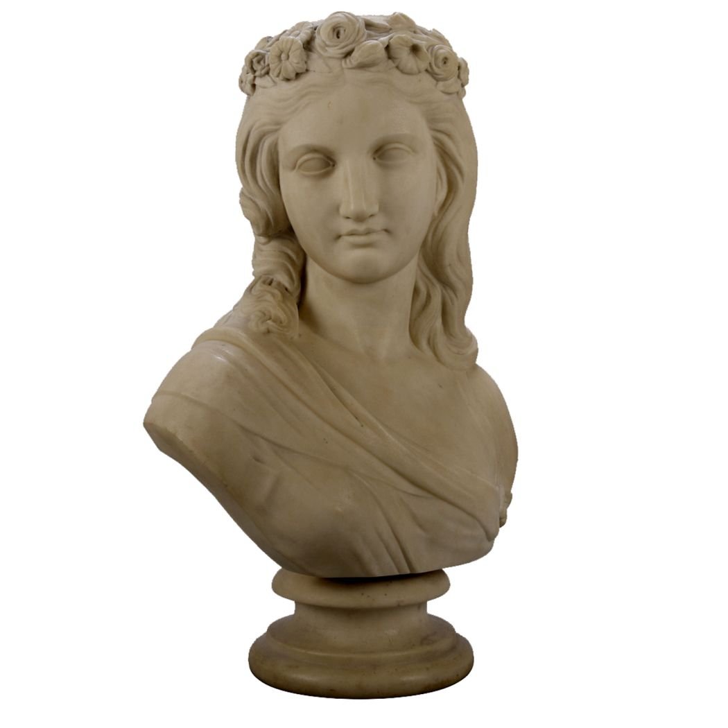 English Classical Marble Sculpture Signed R. Physick (1 of 11)
