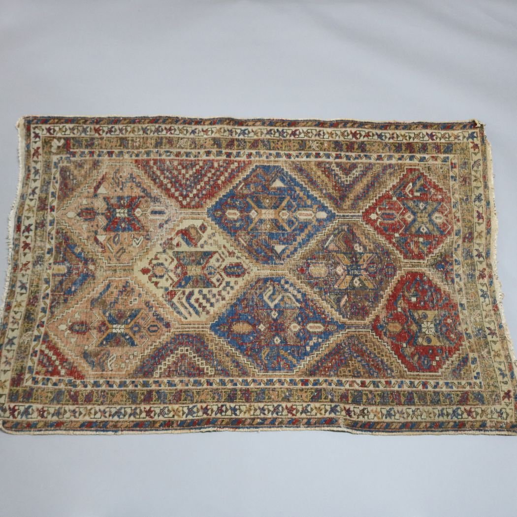 Antique Persian Shield Afshar Oriental Rug, circa 1900 (1 of 8)