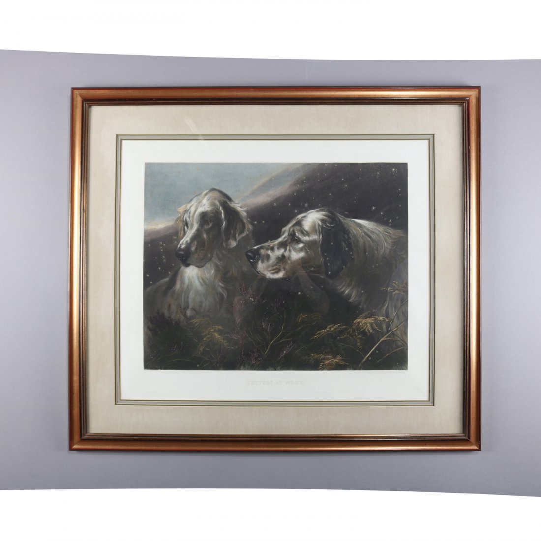 Heywood Hardy Dog Bird Hunt Scene Engraving, Setters (1 of 13)