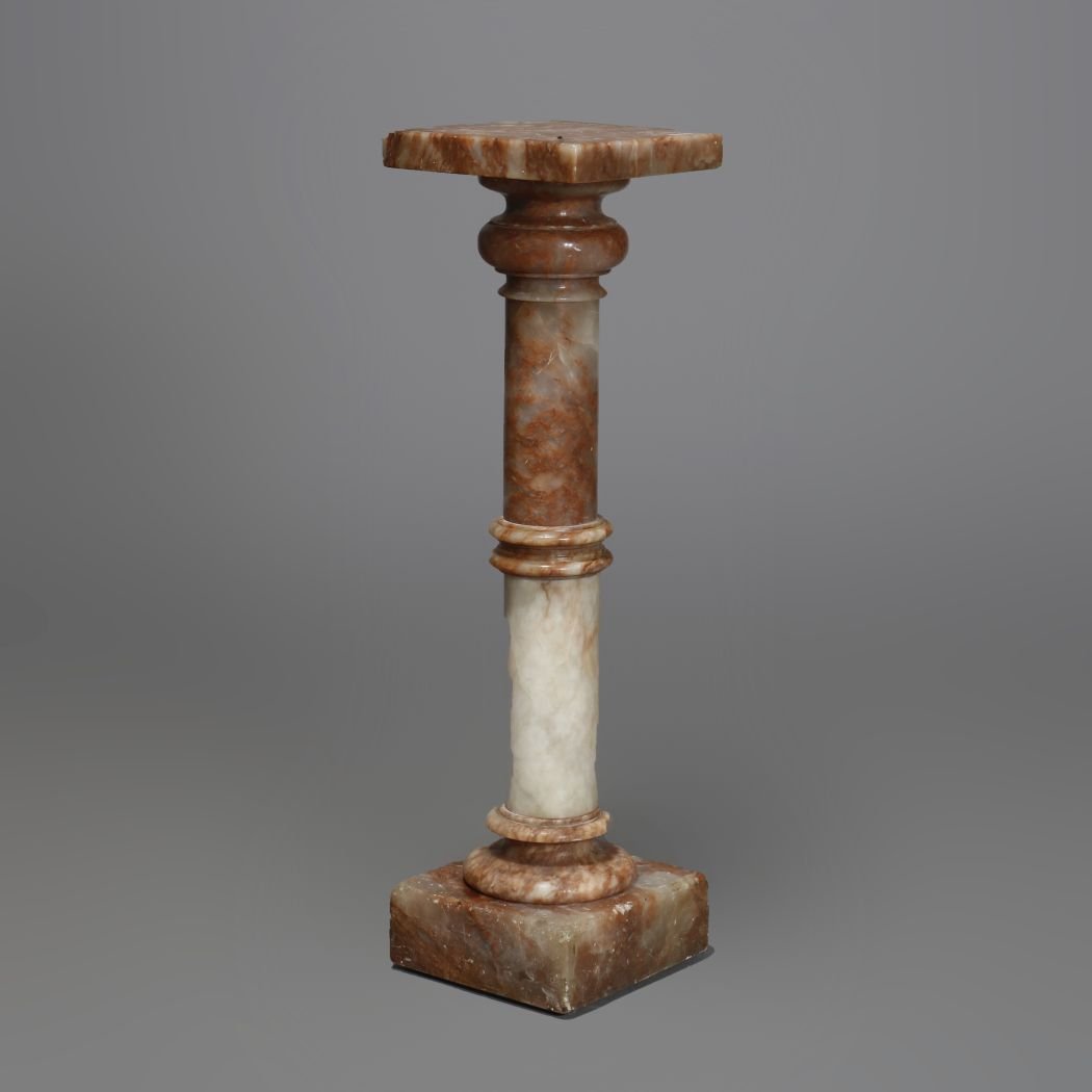 Antique Rouge Marble Sculpture Pedestal, C 1890 (1 of 11)