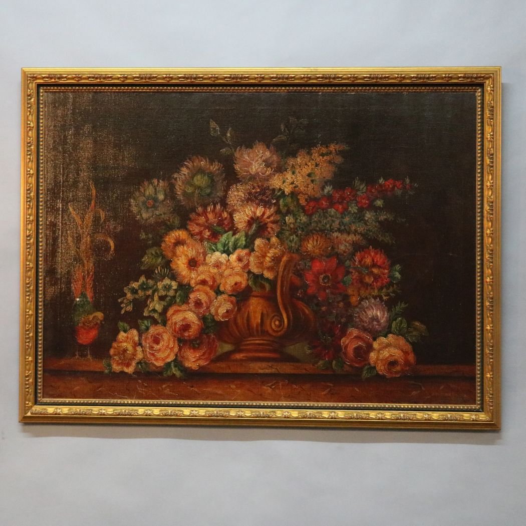 Antique Contemporary Oversized Floral Still Life Print (1 of 14)