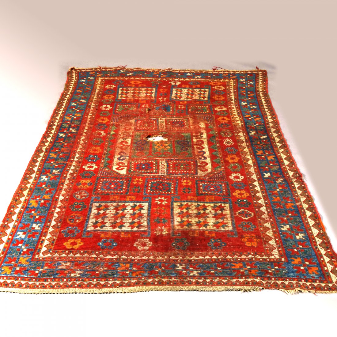 Karachov Kazak Caucasian Oriental Rug 19th C (1 of 10)