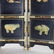 Vintage Chinese Ebonized Screen with Carved Hardstone - 6
