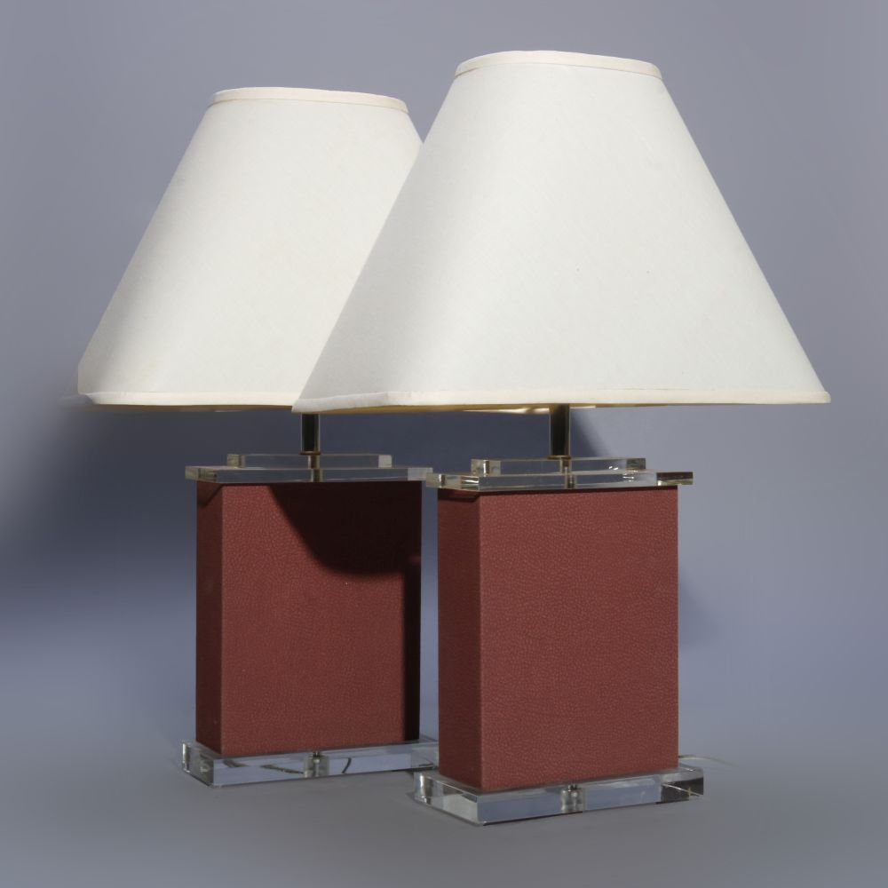 Two Mid-Century Modern Lucite Table Lamps, 20th Century (1 of 6)