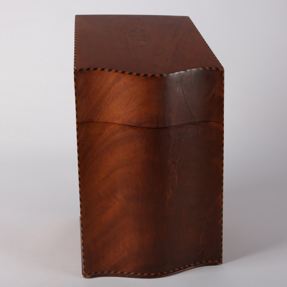 Flame Federal Banded, Ebonized and Inlaid Knife Box (1 of 10)