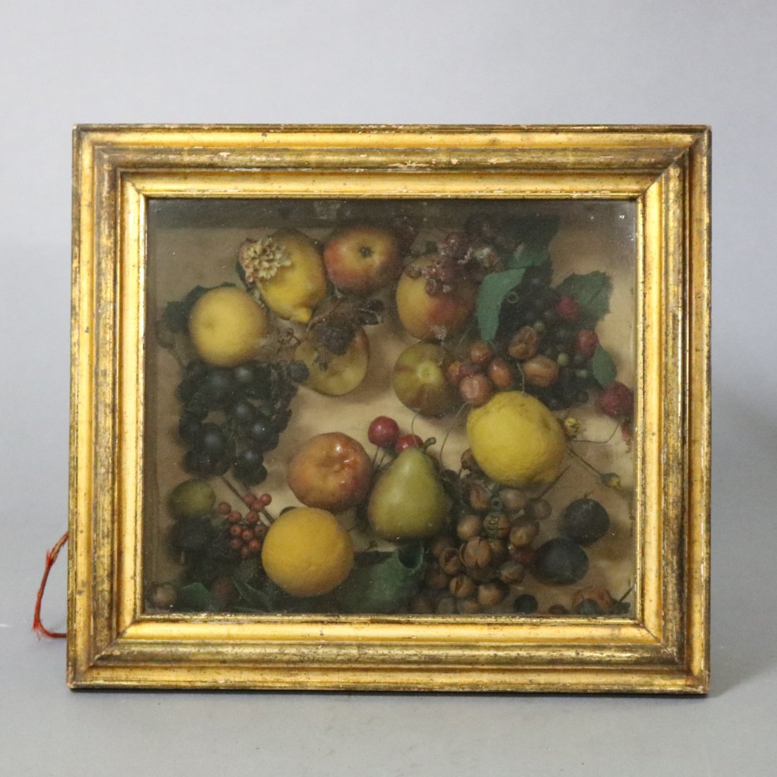 Antique Victorian Mixed Fruit Wax Diorama (1 of 11)
