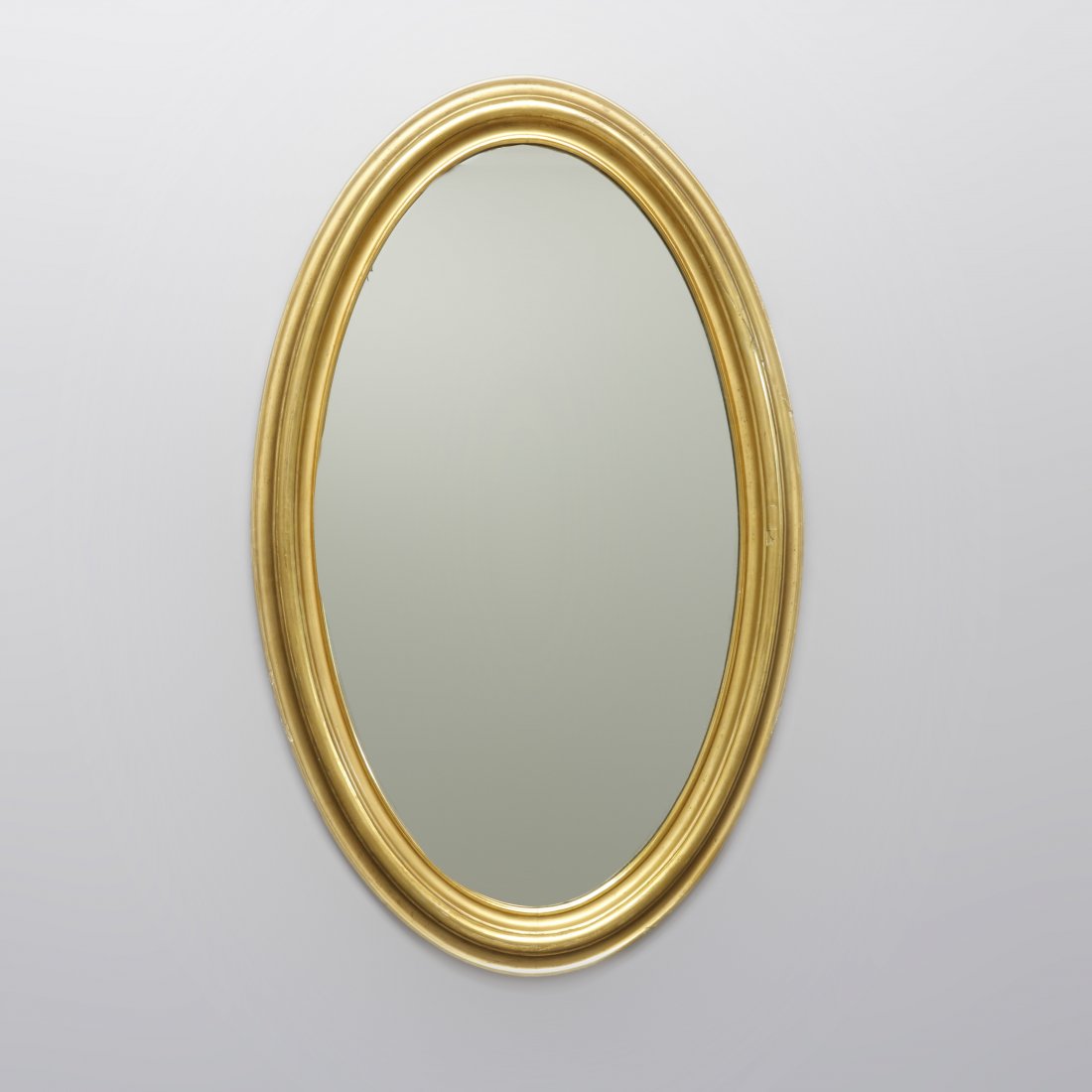 Antique Early Large Oval Giltwood Wall Mirror, C 1830 (1 of 6)