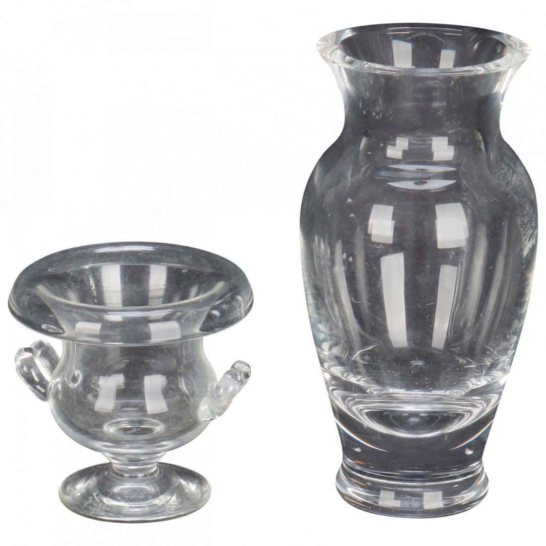 2 Steuben Glass Works Art Glass Vases, 20th C (1 of 7)