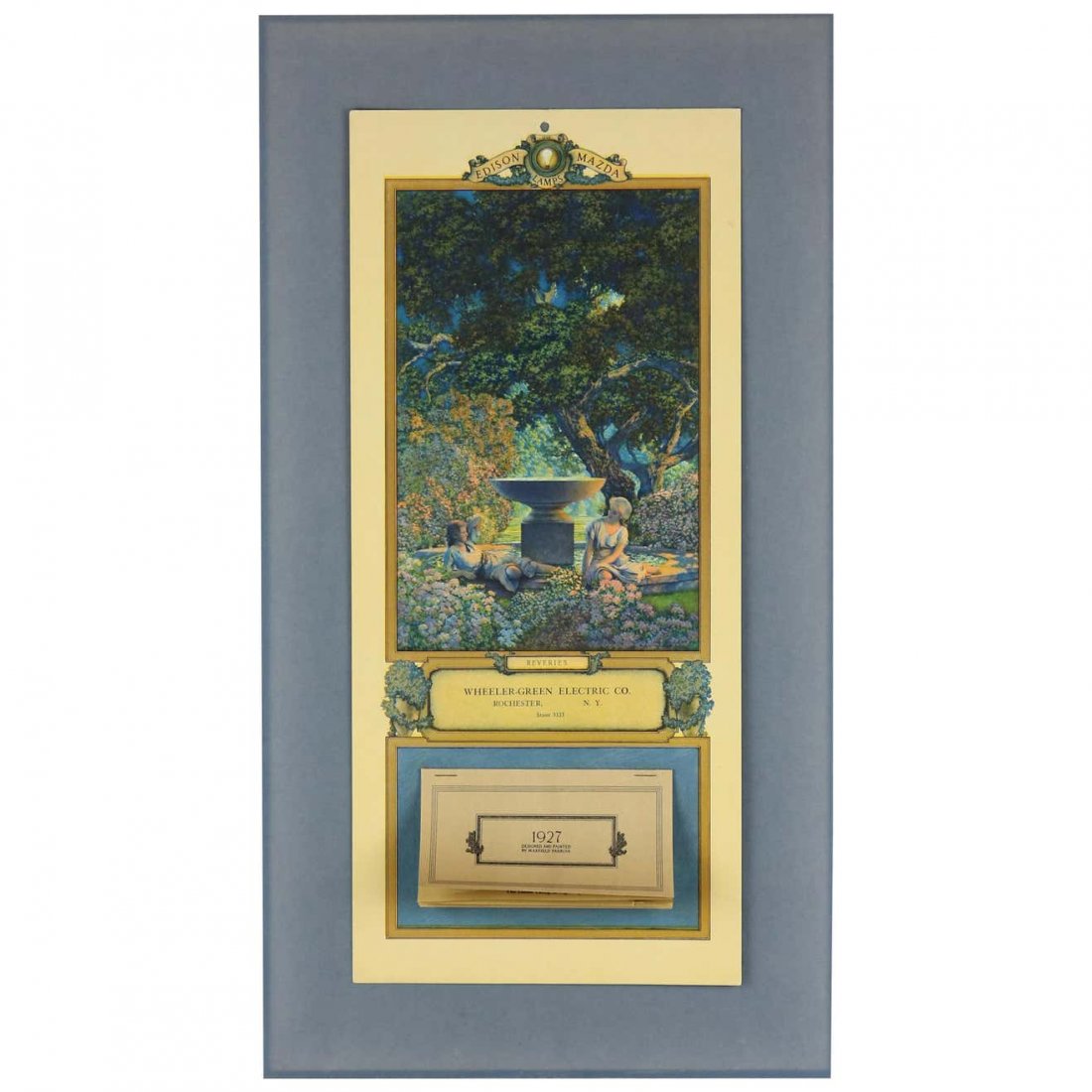 Maxfield Parrish Reverie Edison Mazda Calendar Full (1 of 8)