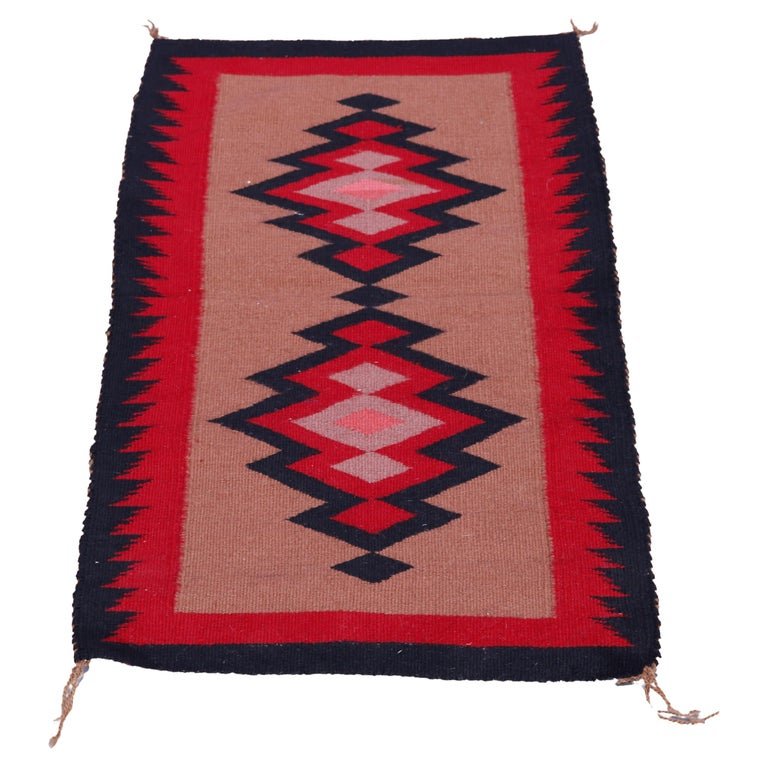 Southwestern American Indian Navajo Wool Rug, c1930 (1 of 6)