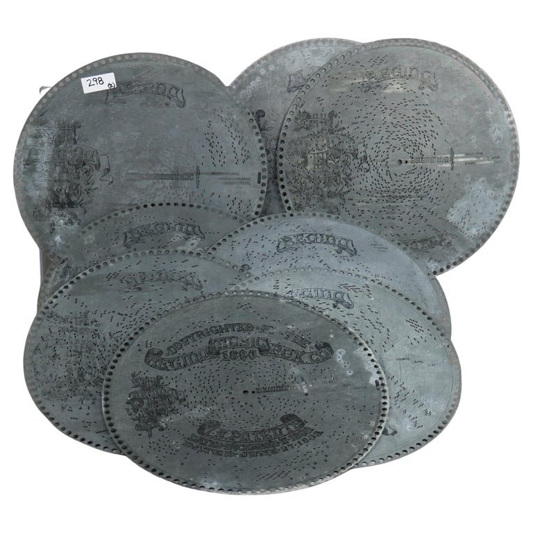 Thirty Antique Regina Music Box Discs 15.25” (1 of 6)