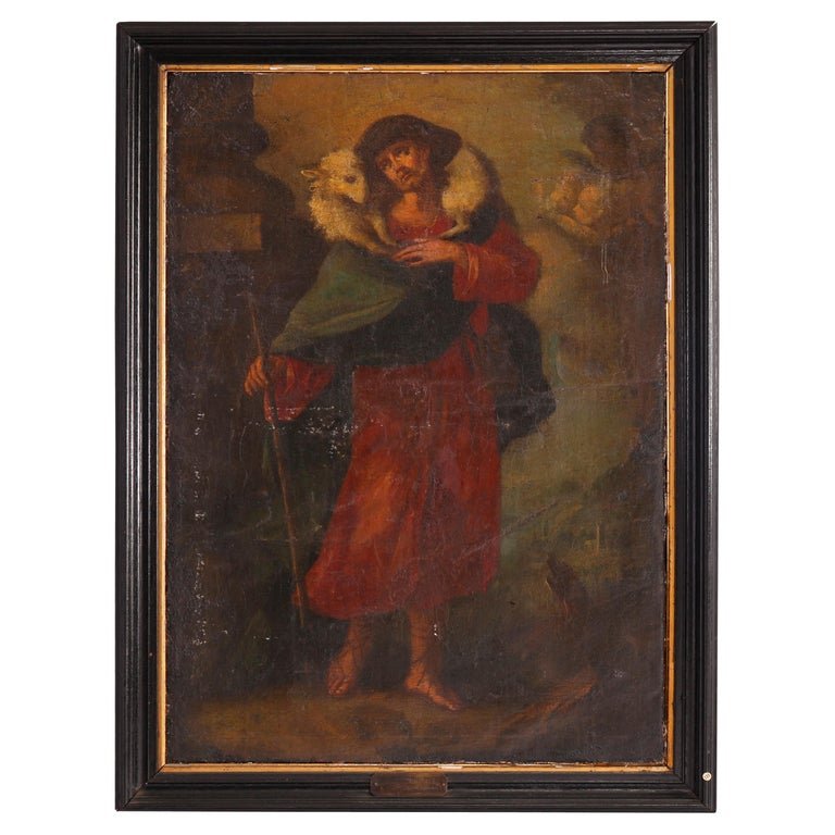 Antique Painting, Old Master Copy of The Good Shepherd by Carlo Dolci 1686 (1 of 20)