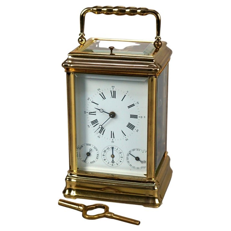Antique French Carriage Travel Clock, circa 1900 (1 of 9)