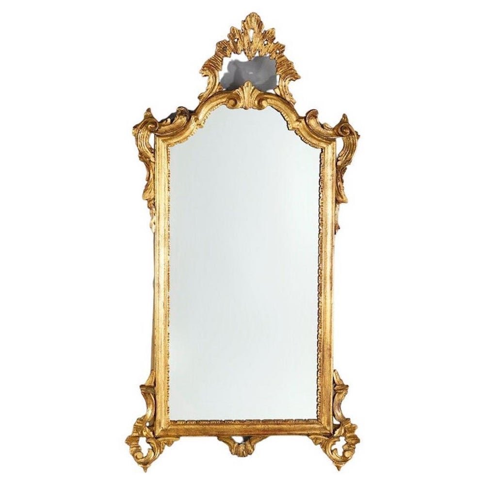 Antique Large Carved Giltwood Florentine Wall Mirror, c1900 (1 of 18)
