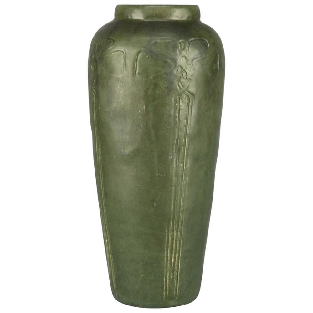 Arts & Crafts Grueby School Pottery Matte Vase, c1910 (1 of 8)