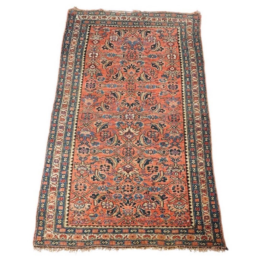 Antique Persian Bidjar Oriental Wool Rug Circa 1920 (1 of 16)