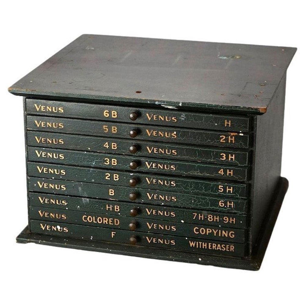 Antique Venus Advertising Pencil Box, c1920 (1 of 15)