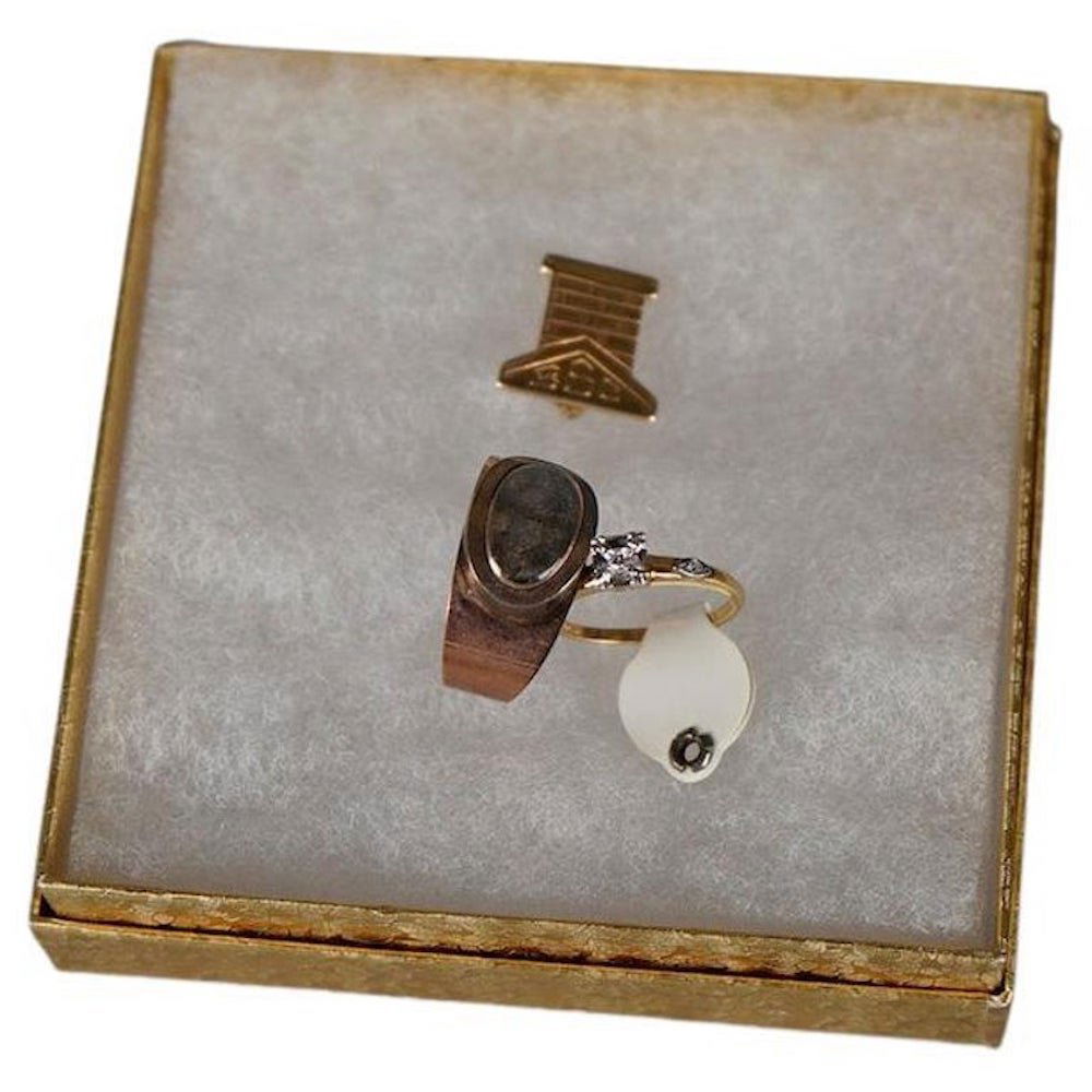 Three Pieces of Misc  - Gold Rings, Etc. (1 of 8)