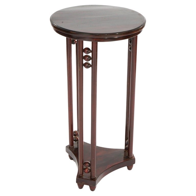 Antique Arts & Crafts Josef Hoffmann Mahogany Side Table (1 of 14)