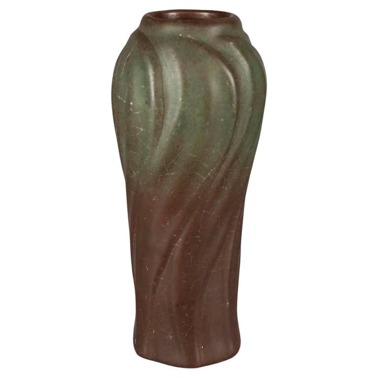 Early Antique Arts & Crafts Van Briggle Art Pottery Swirl Form Vase  c1910 (1 of 10)