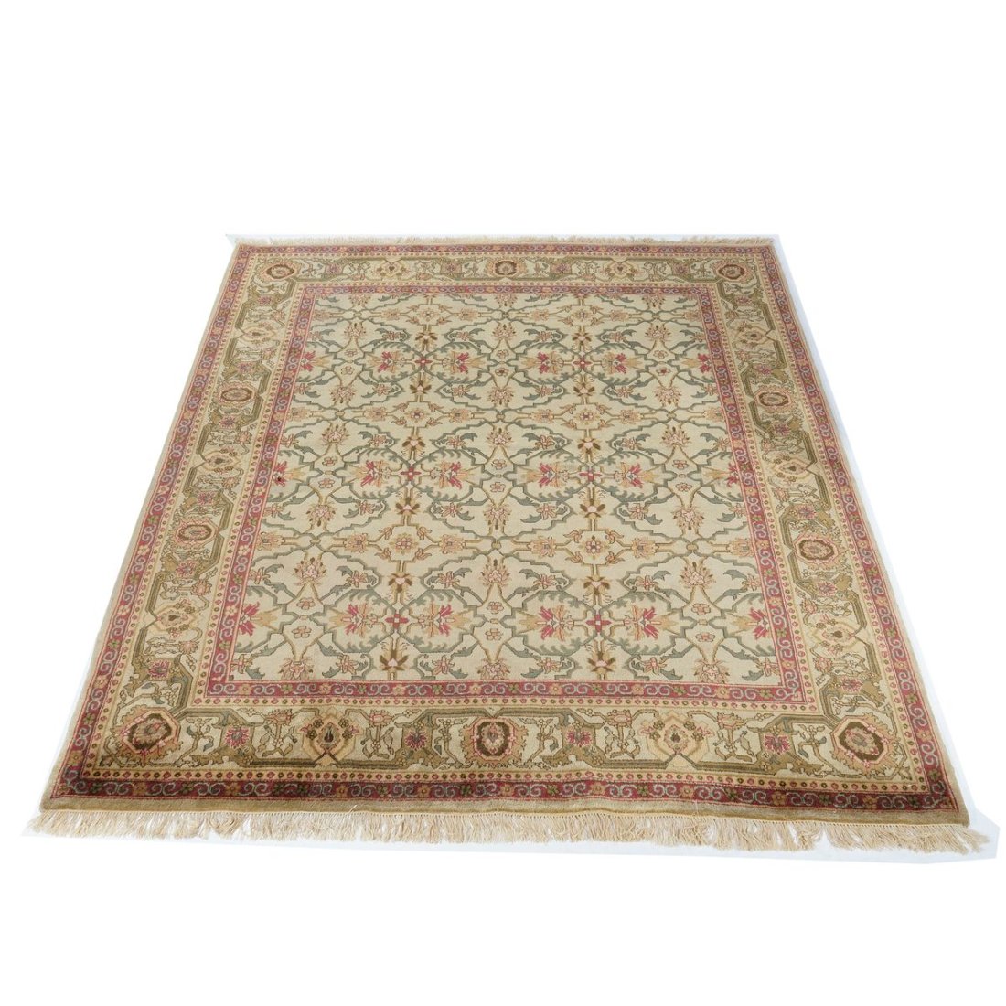 Turkish Oushak Oriental Rug, 97.5" x 119.5", 20th C (1 of 15)