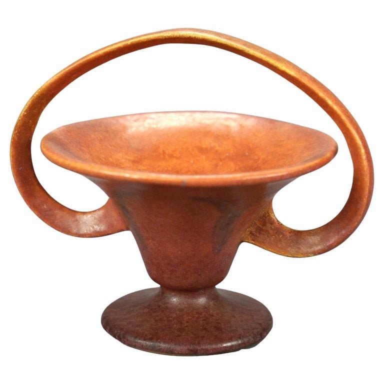 Antique Roseville Windsor Art Pottery Small Basket Circa 1930 (1 of 8)