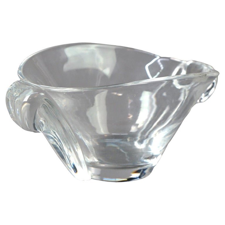 Mid-Century Modern Steuben Crystal Double Handled Glass Bowl C1950 (1 of 12)