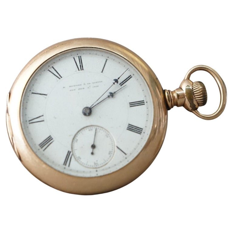 Antique E. Howard & Co. Pocket Watch, Boston Pat Feb 4th 1860, Interior Marked C.W.C.Co. (1 of 9)