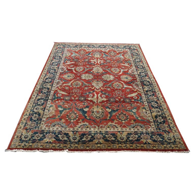 Antique Kashan Persian Oriental Wool Rug 10' x 14' circa 1940 (1 of 17)