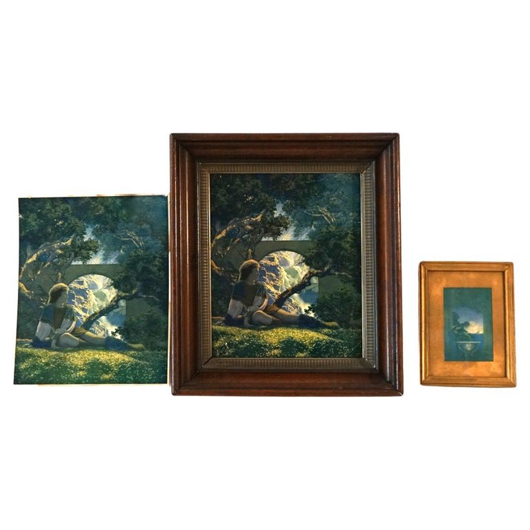 Three Art Deco Maxfield Parrish Prints Including “The Prince” C1920: Three Art Deco Maxfield Parrish Prints Including “The Prince”, C1920. Measures - largest 13.25"h x 14"w x 3"d. *** OPTIONAL SHIPPING & DELIVERY - While onsite retrieval is always welcome at no