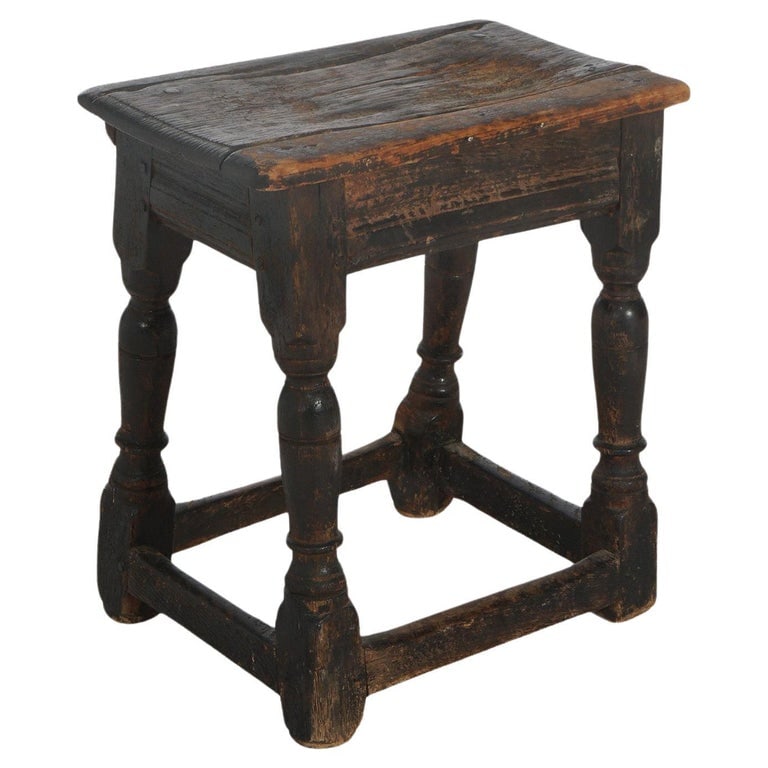 Antique 17th Century William And Mary Wooden Milking Stool C1690 (1 of 6)