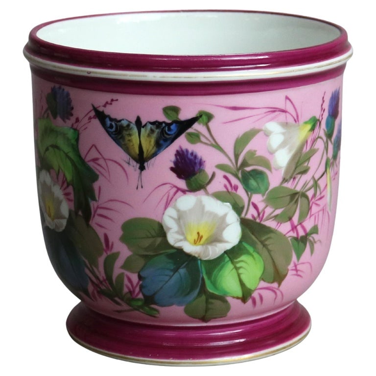 Antique Old Paris Hand Painted Porcelain Garden Scene Jardiniere C1880 (1 of 7)