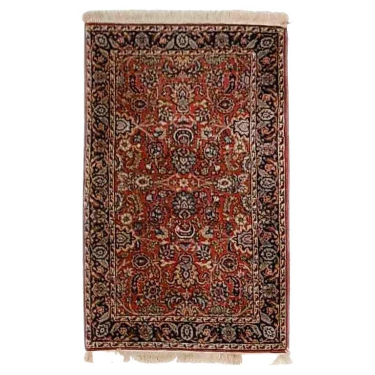 Antique Sarouk Oriental Wool Rug 64" x 38" C1930 (1 of 11)