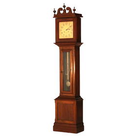 Antique Ithaca Clock Co. Tall Case Walnut Grandfather Clock C1920 (1 of 13)