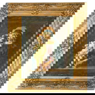 23" Giltwood Frame with Antique Madonna & Child Print C1890: 23" Giltwood Frame with Antique Madonna & Child Print C1890. Measures - 23.5" x 24.5" x 3". *** OPTIONAL SHIPPING & DELIVERY - While onsite retrieval is always welcome at no charge, IN-HOUSE SHIPPING